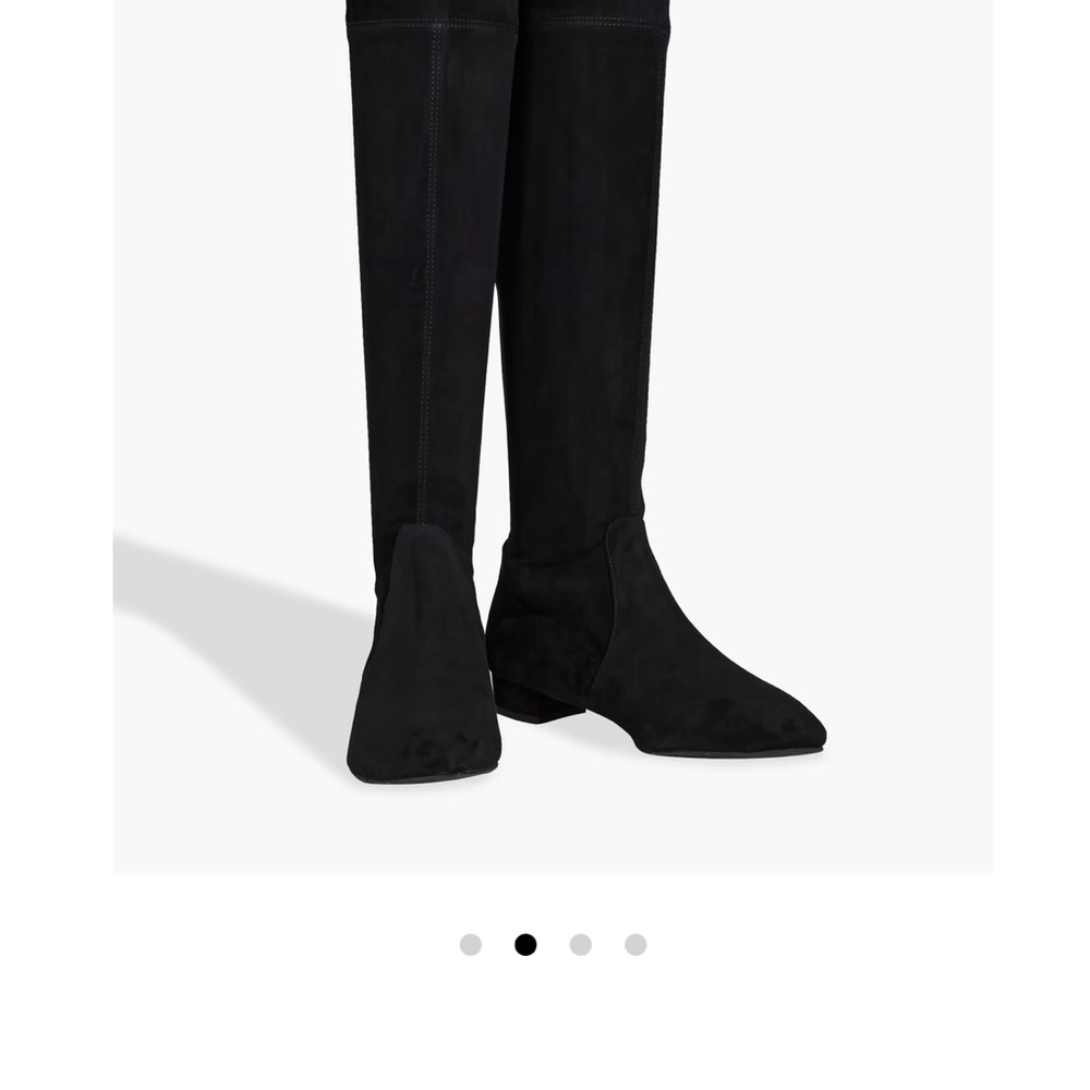 Stuart Weitzman Genna 25 stretch-suede over-the-knee boots